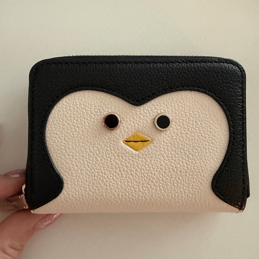 Kate Spade Morty Penguin Zip Around Wallet